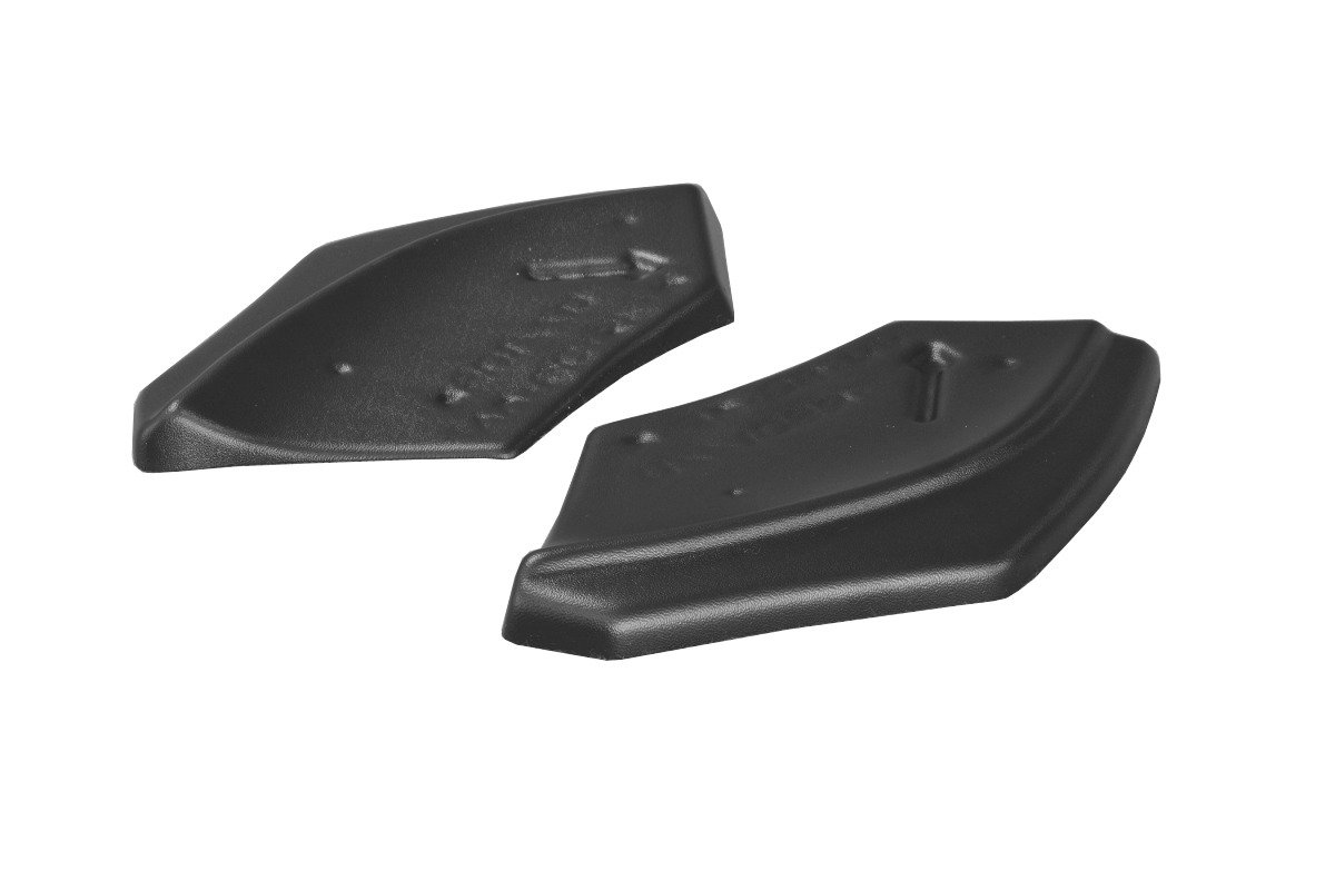 Maxton Heck Ansatz Flaps Diffusor für VOLKSWAGEN SCIROCCO MK.3 R FACELIFT schwarz Hochglanz