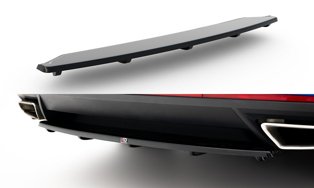 Maxton Heckansatz Skoda Octavia RS Mk3 / Mk3 FL Hatchback / Kombi schwarz Hochglanz