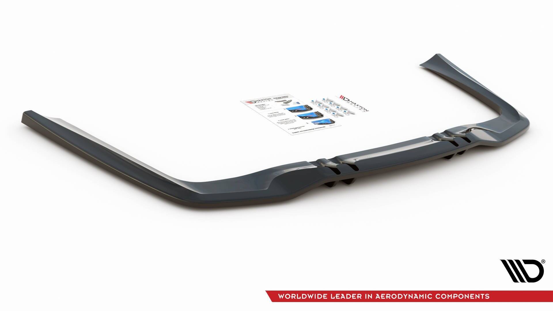 Maxton Mittlerer Cup Diffusor DTM Look Heck Ansatz für Mercedes-AMG GT 53 4-Door Coupe X290 schwarz Hochglanz