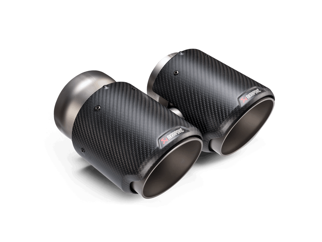 Akrapovič Tail Pipe Set (Carbon-Rund)