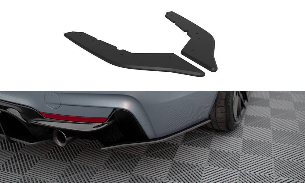 Maxton Street Pro Heck Ansatz Flaps Diffusor für BMW 4er35i Coupe M-Paket F32