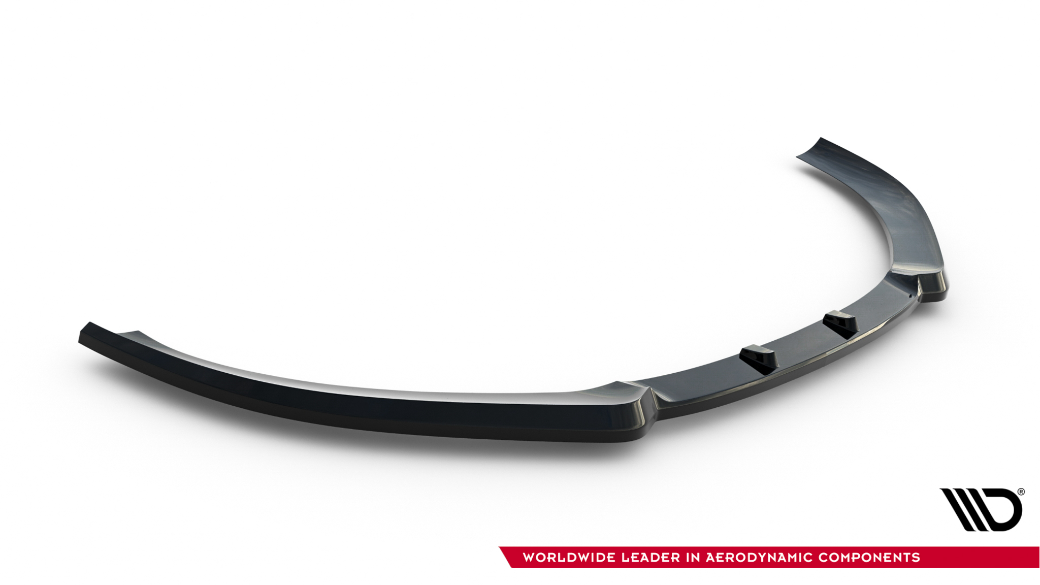 Maxton Front Ansatz für AUDI A3 8P Facelift schwarz Hochglanz