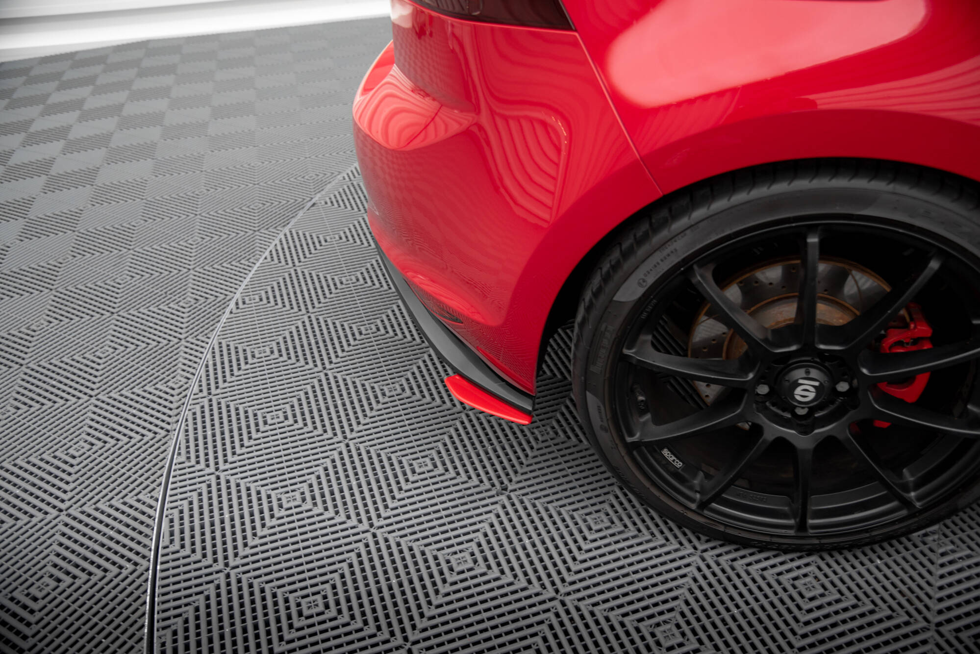 Maxton Heck Ansatz Flaps Diffusor für VW GOLF Mk7 GTI CLUBSPORT