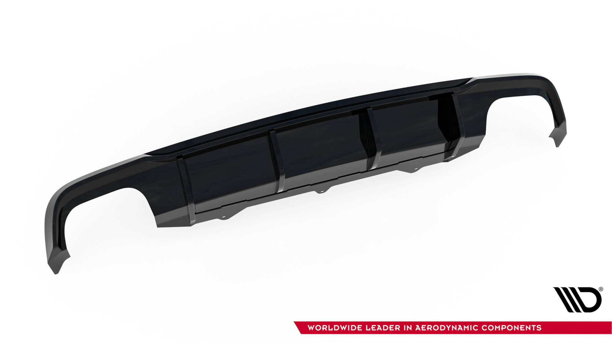 Maxton Diffusor Heck Ansatz V.2 für Audi A6 / A6 C7 S-line/ S6 C7 Facelift schwarz Hochglanz