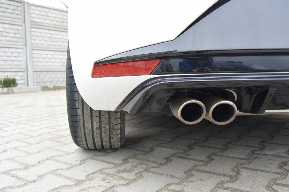 Maxton Diffusor Heck Ansatz für SEAT LEON III FR schwarz Hochglanz