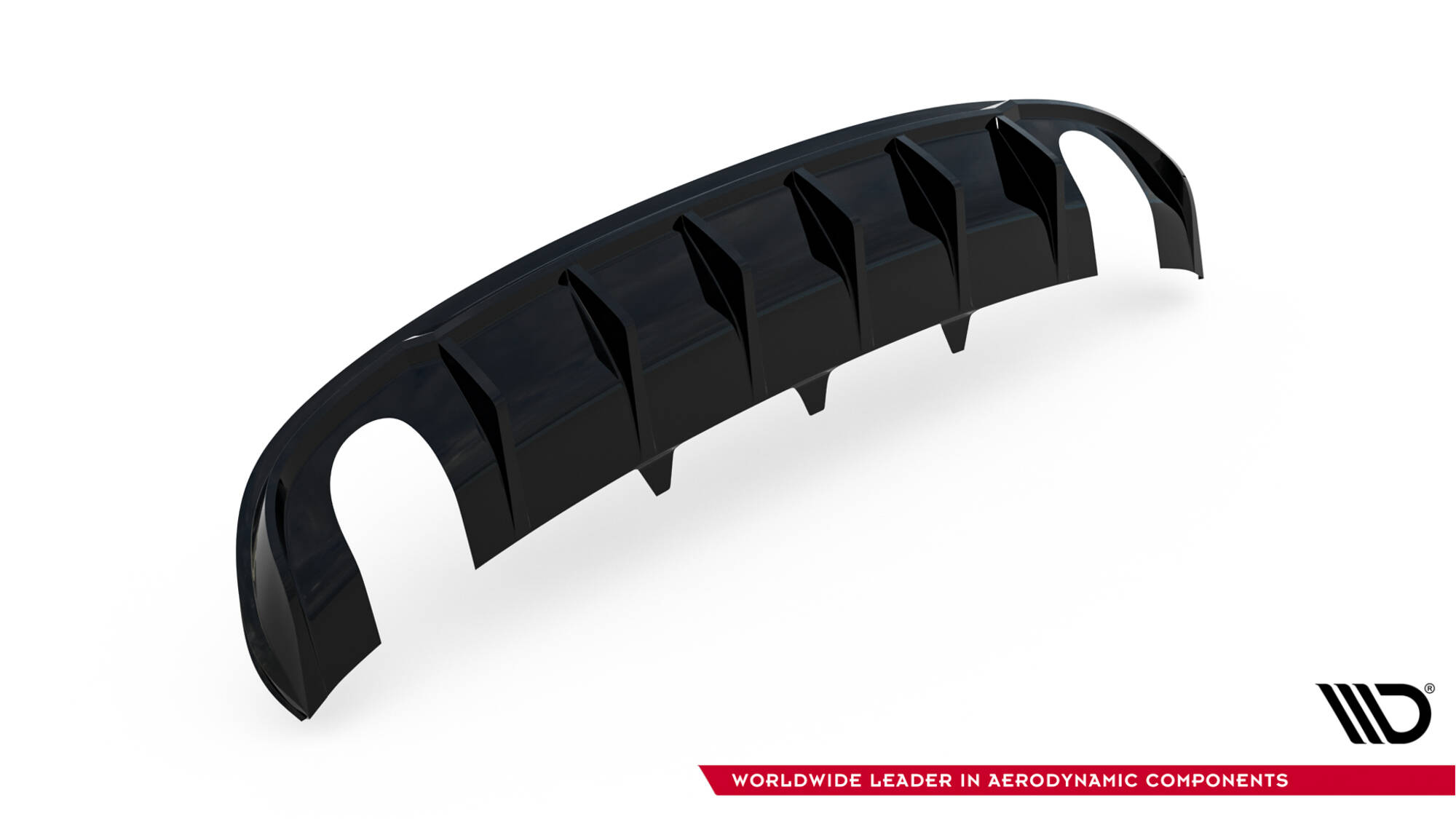 Maxton Diffusor Heck Ansatz für Audi A4 S-Line Limousine / Avant B8 (Einzelauspuff li. re.)