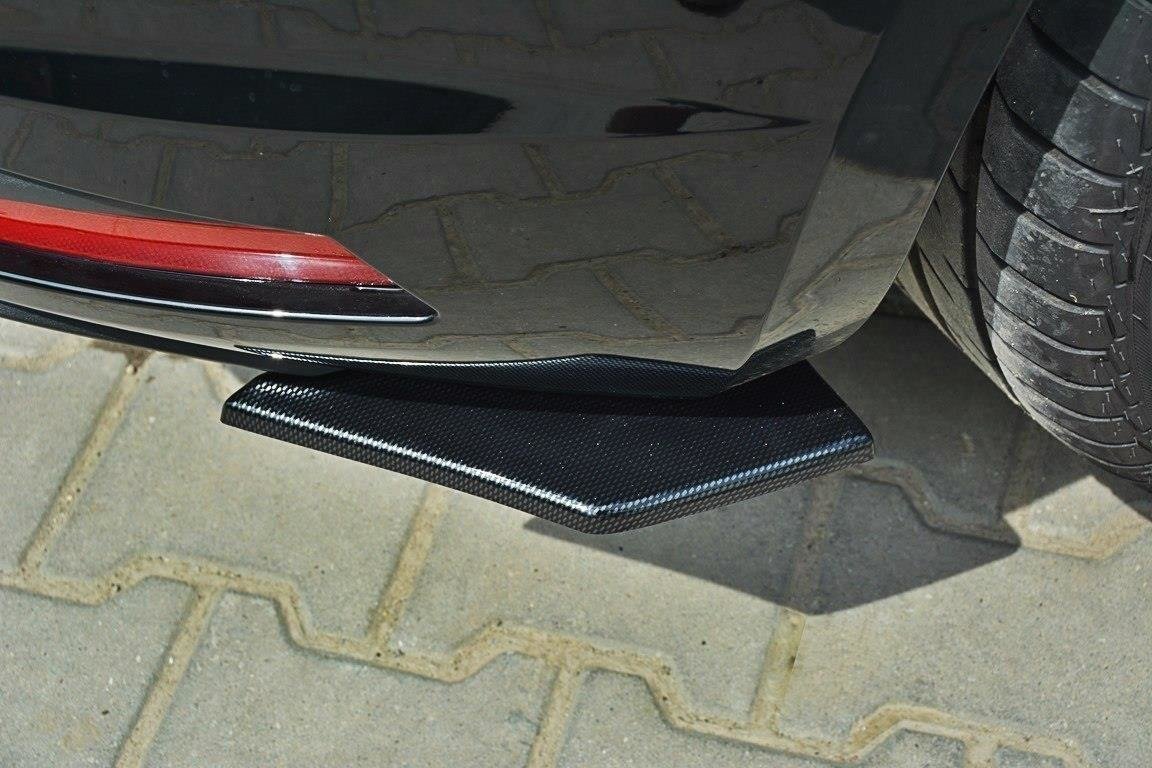 Maxton Heck Ansatz Flaps Diffusor für SEAT LEON III CUPRA / FR schwarz matt