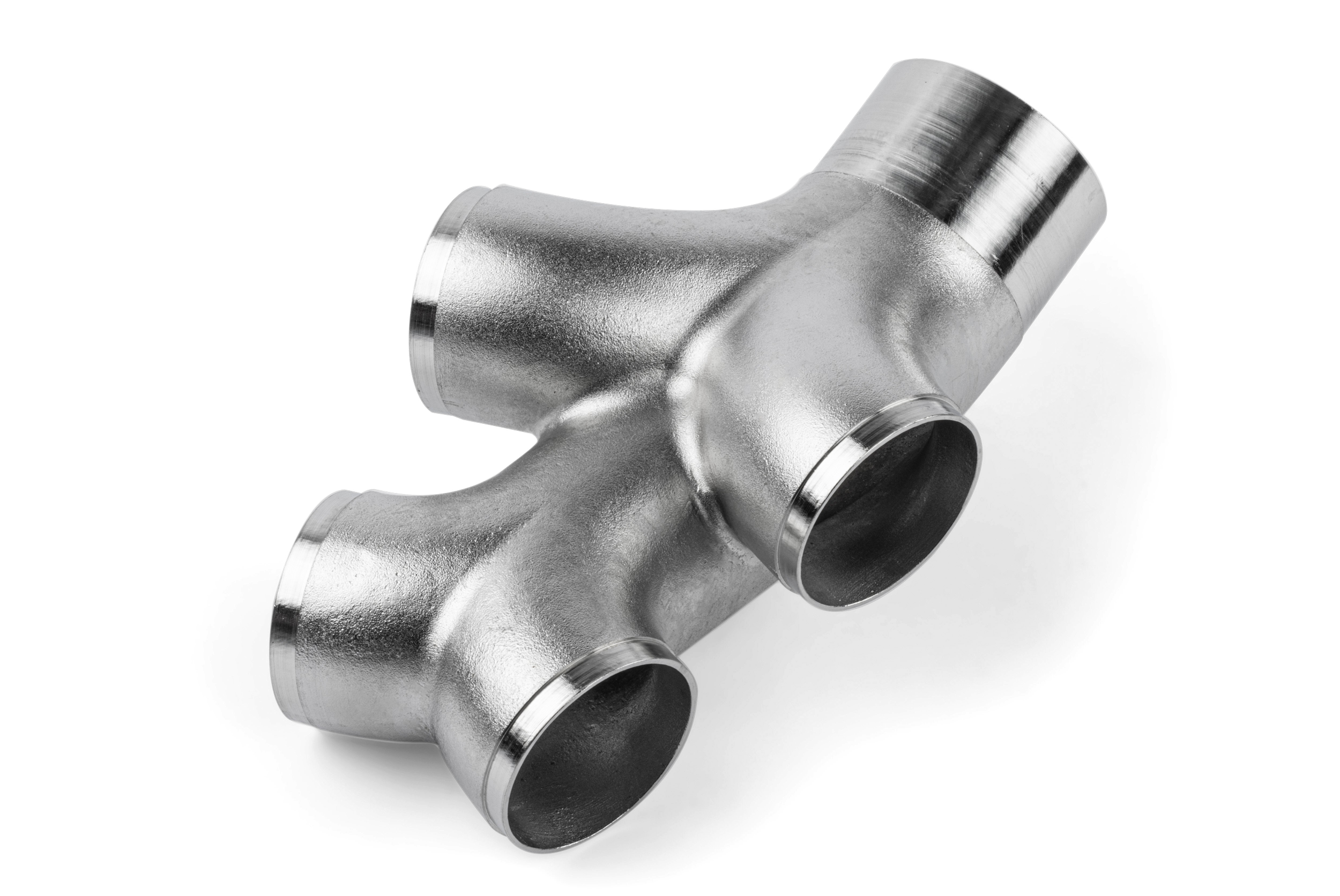 APR Cast Stainless Steel Double Y Splitter  76mm (3") zu Quad 63.5mm (2.5")
