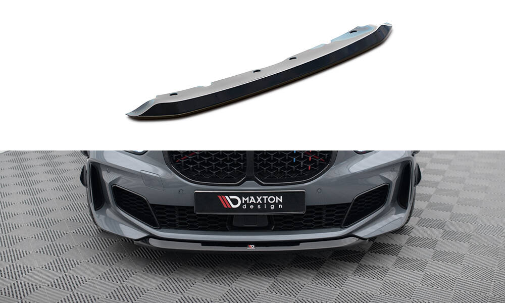 Maxton Front Ansatz V.2 für BMW 1er M-Paket/ M135i / 128ti F40  schwarz Hochglanz