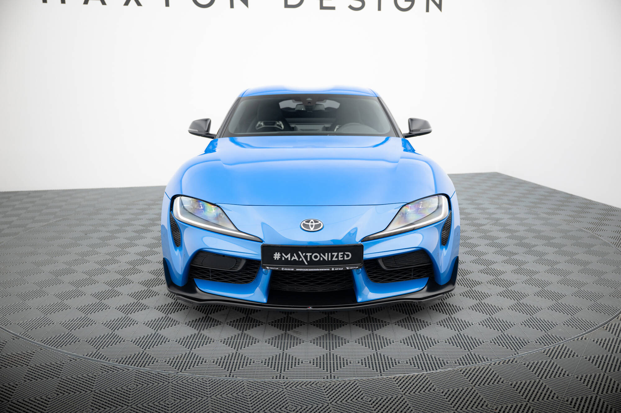 Maxton Front Ansatz V.3 für Toyota Supra Mk5 schwarz Hochglanz