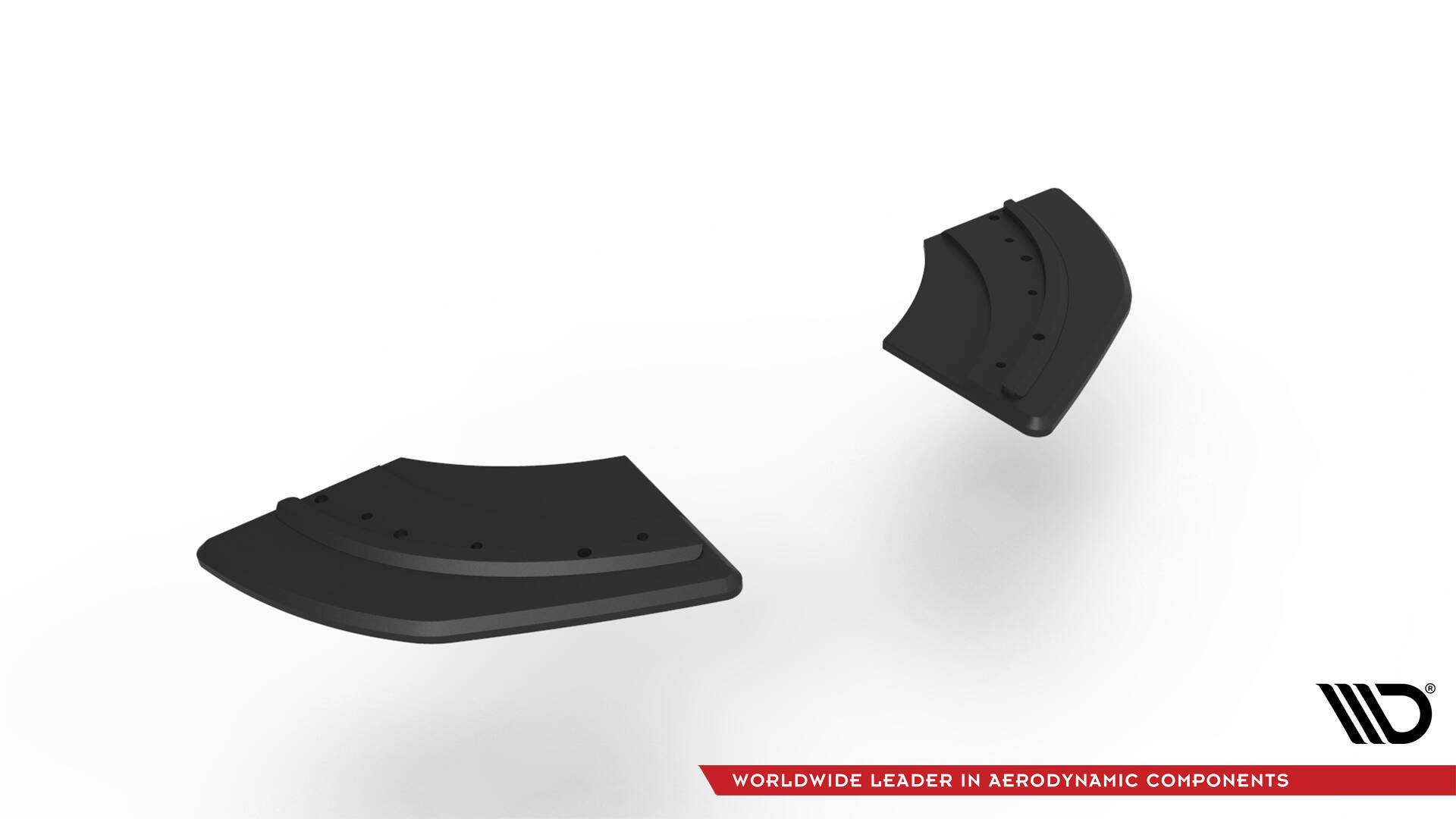 Maxton Street Pro Heck Ansatz Flaps Diffusor für Volkswagen Scirocco R Mk3 rot