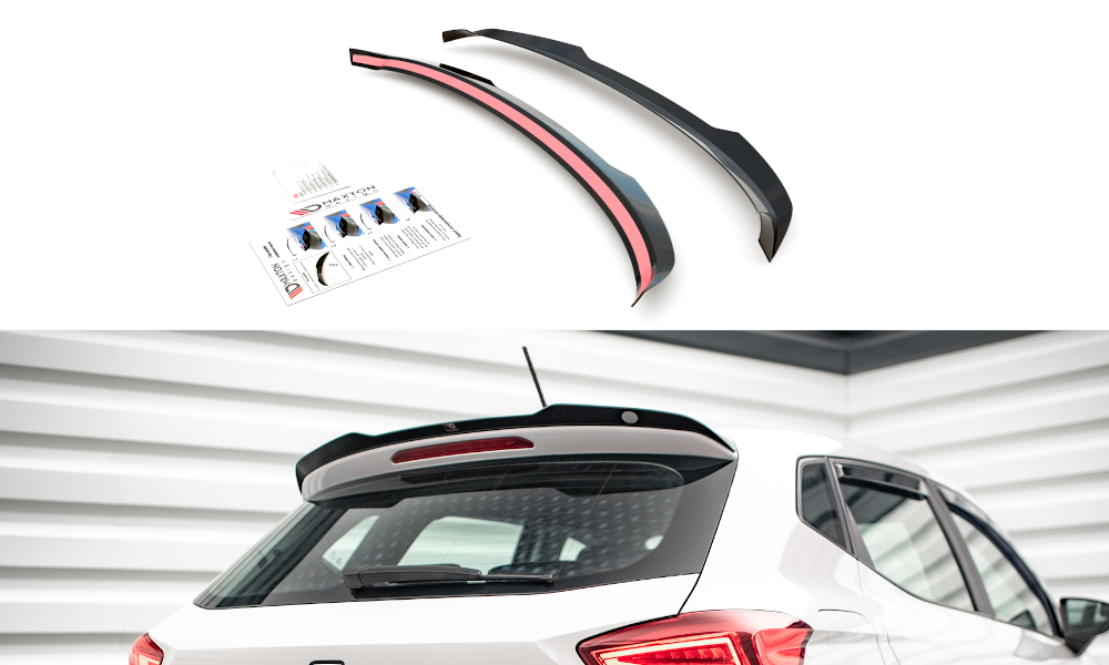 Maxton Spoiler CAP für Seat Ibiza FR/ Standard Mk5 schwarz Hochglanz