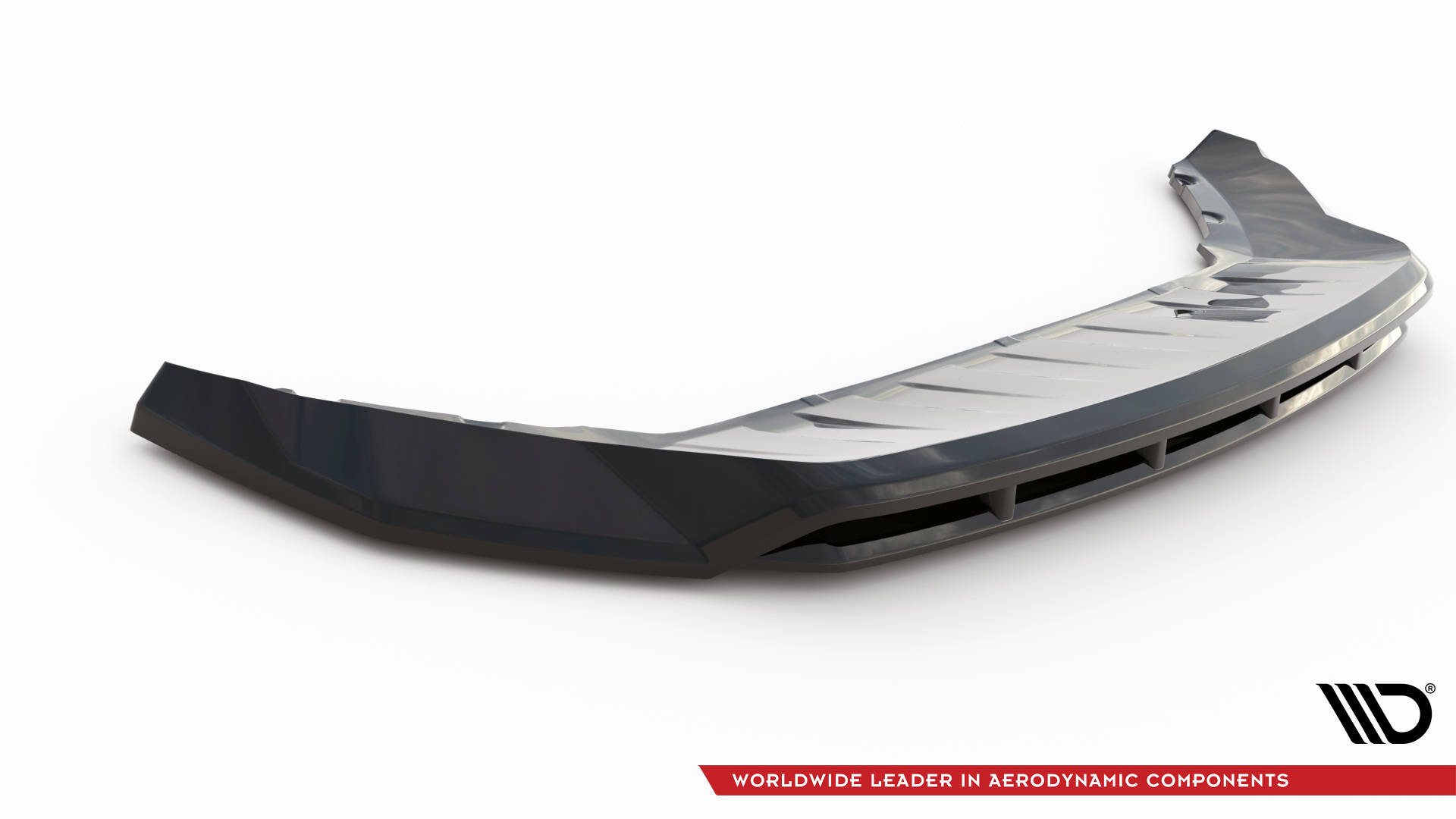 Maxton Front Ansatz passend für Karoq Sportline Mk1 Facelift schwarz Hochglanz