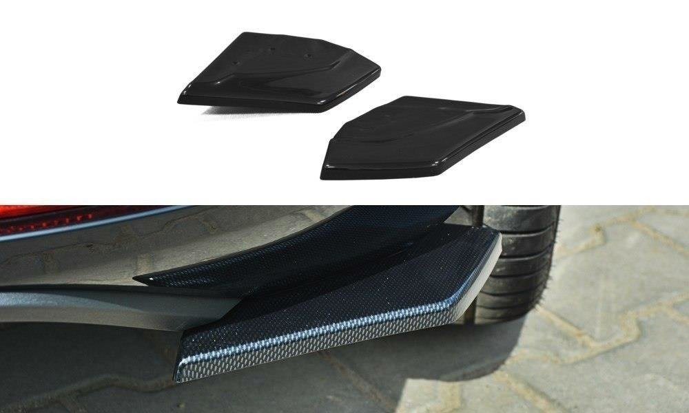 Maxton Heck Ansatz Flaps Diffusor für SEAT LEON III CUPRA / FR schwarz matt