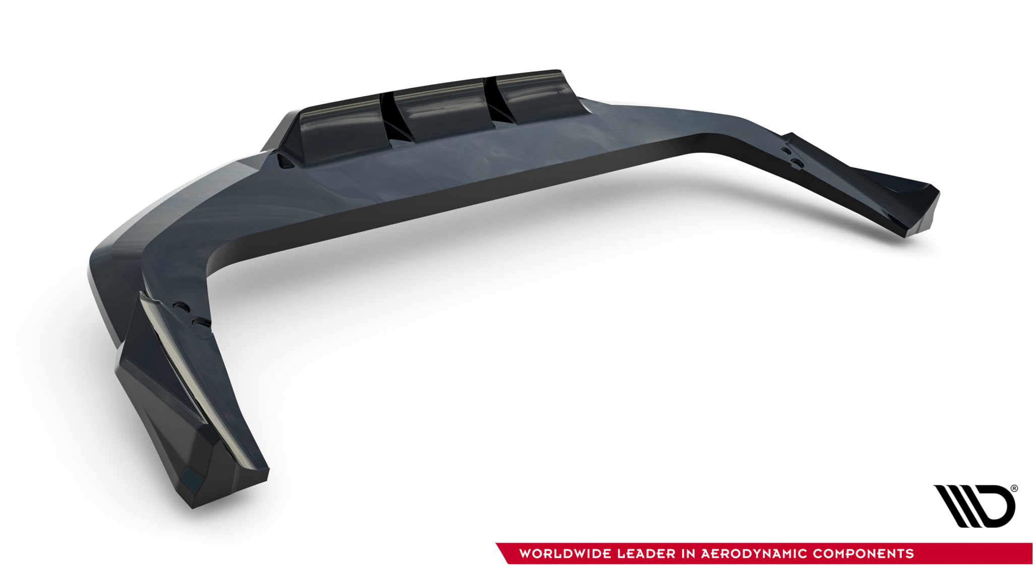 Maxton Mittlerer Cup Diffusor DTM Look Heck Ansatz für BMW X2 M-Paket / iX2 U10 schwarz Hochglanz