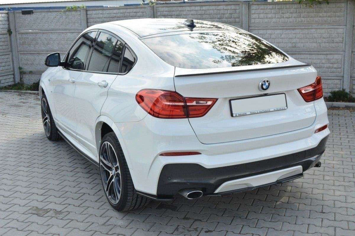 Maxton Mittlerer Diffusor Heck Ansatz für BMW X4 M Paket  schwarz matt