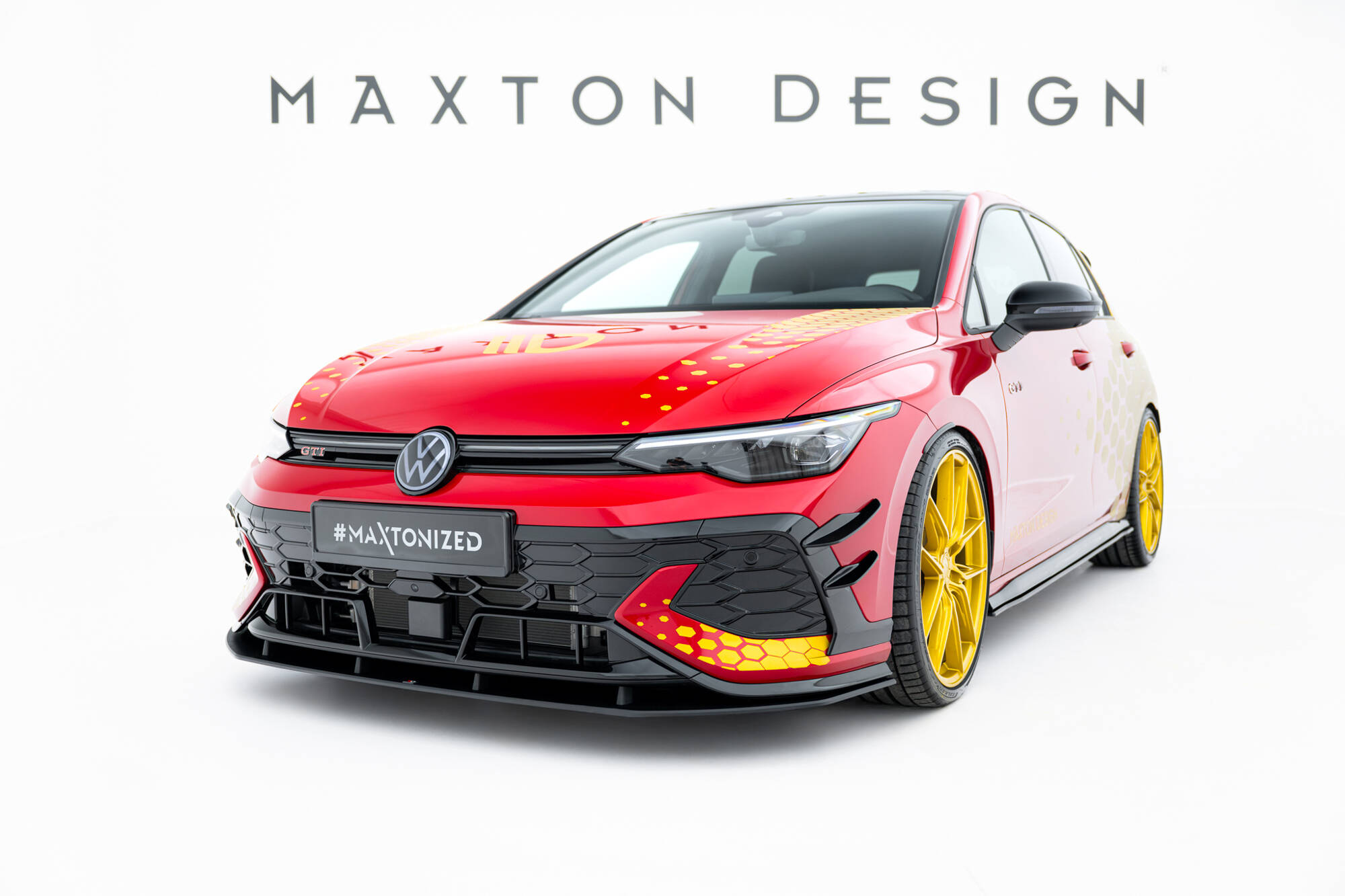 Maxton Street Pro Front Ansatz für VW Golf GTI Clubsport Mk8 Facelift