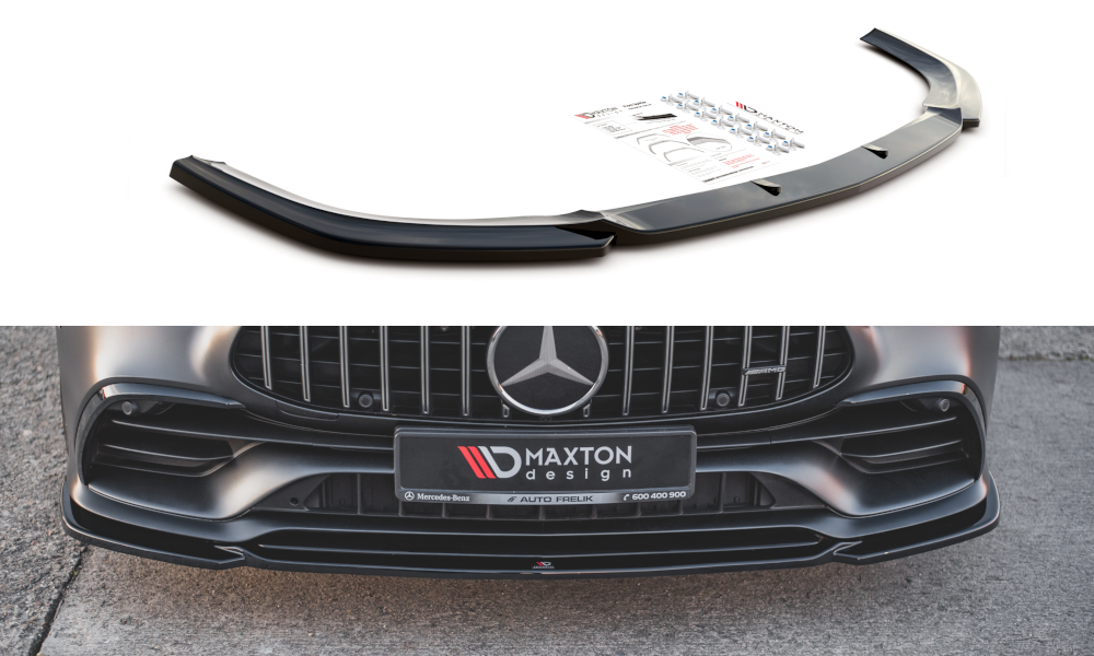 Maxton Front Ansatz V.1 für Mercedes-AMG GT 53 4-Door Coupe schwarz matt