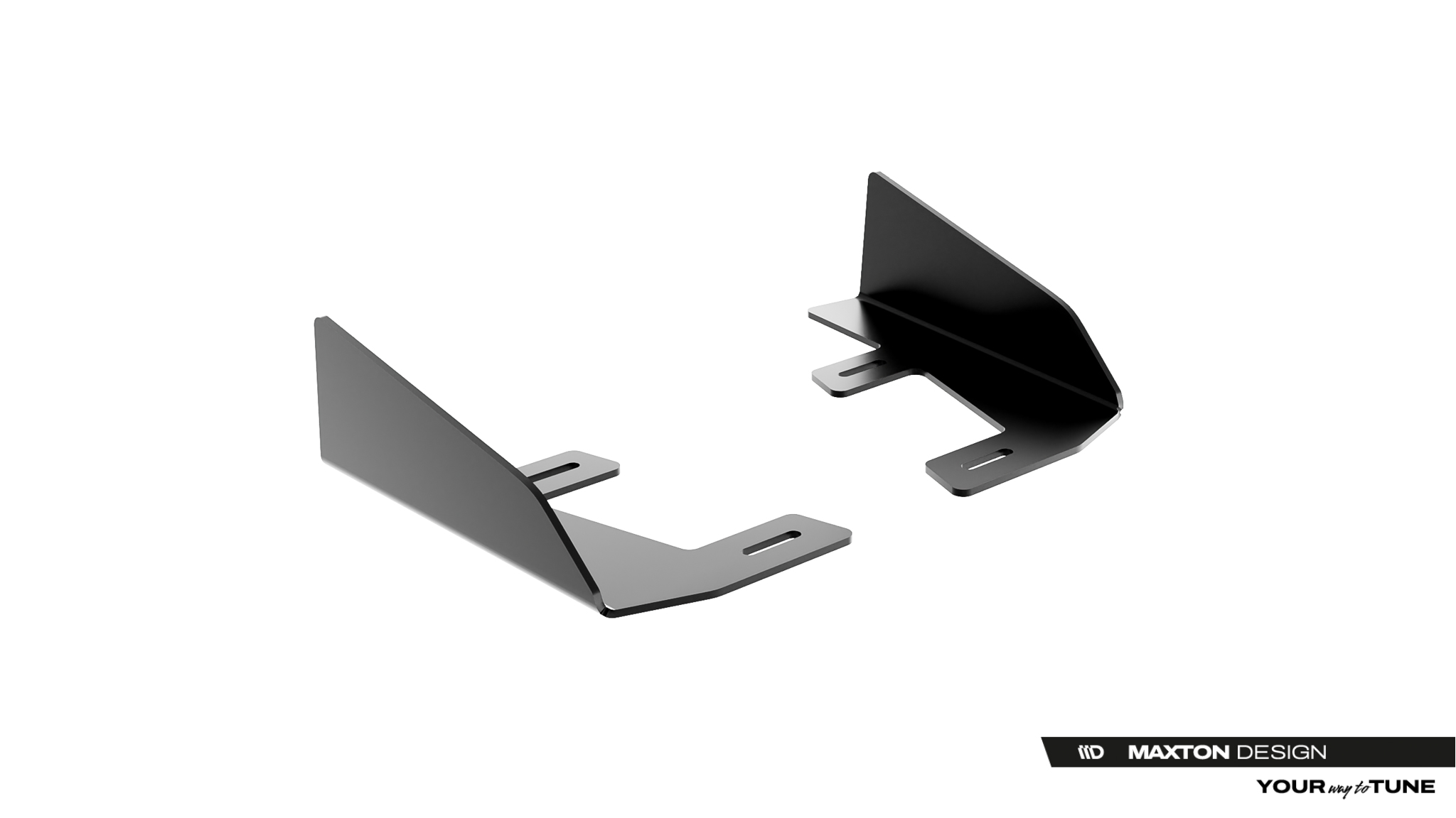 Maxton Hintere Seiten Flaps für Cupra Leon ST Mk1 Facelift schwarz Hochglanz