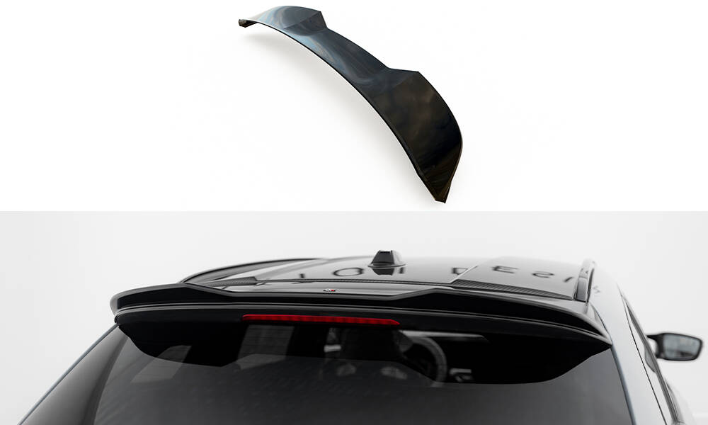 Maxton Spoiler CAP 3D für BMW 3er Standard / M340 / M-Paket / M3 Touring G21 / G81 schwarz Hochglanz