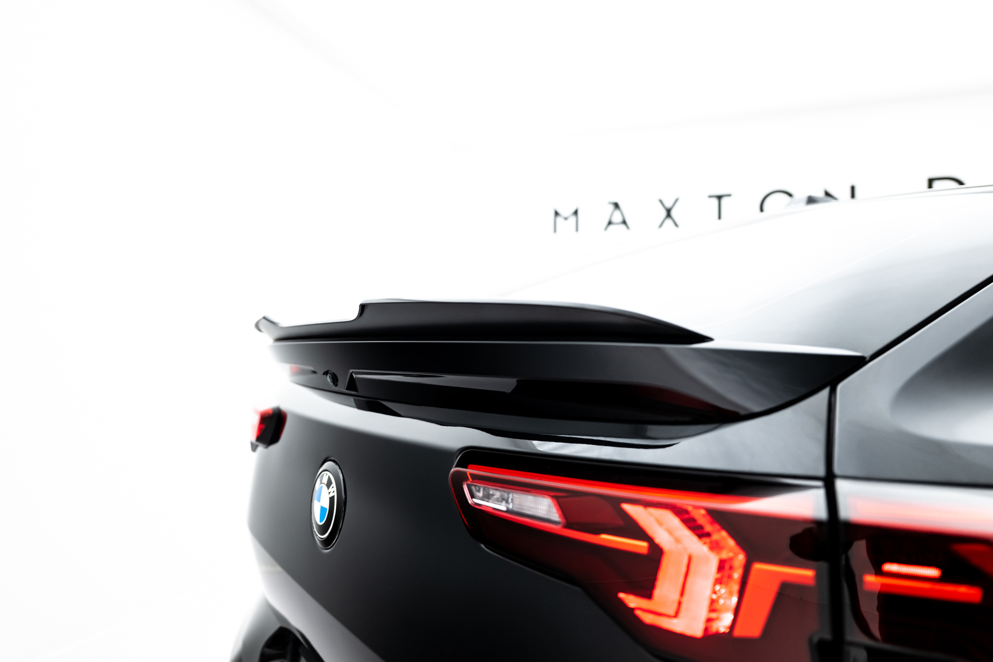 Maxton Spoiler CAP für BMW X2 M-Paket / iX2 U10 schwarz Hochglanz