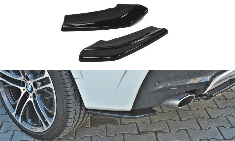 Maxton Heck Ansatz Flaps Diffusor für BMW X4 M Paket Carbon Look