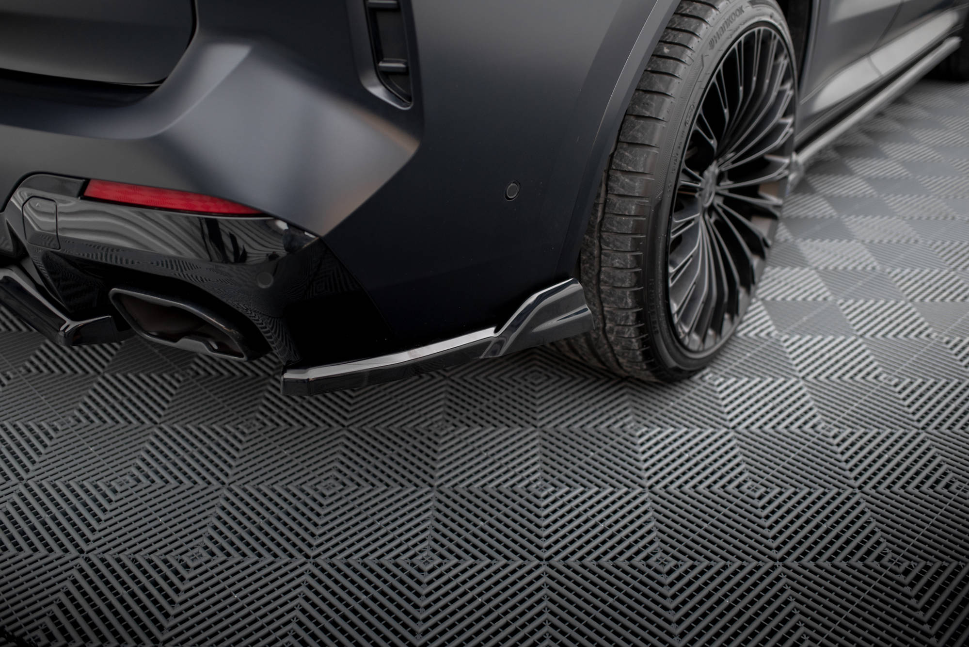 Maxton Heck Ansatz Flaps Diffusor passend für X3 M-Paket G01 Facelift schwarz Hochglanz