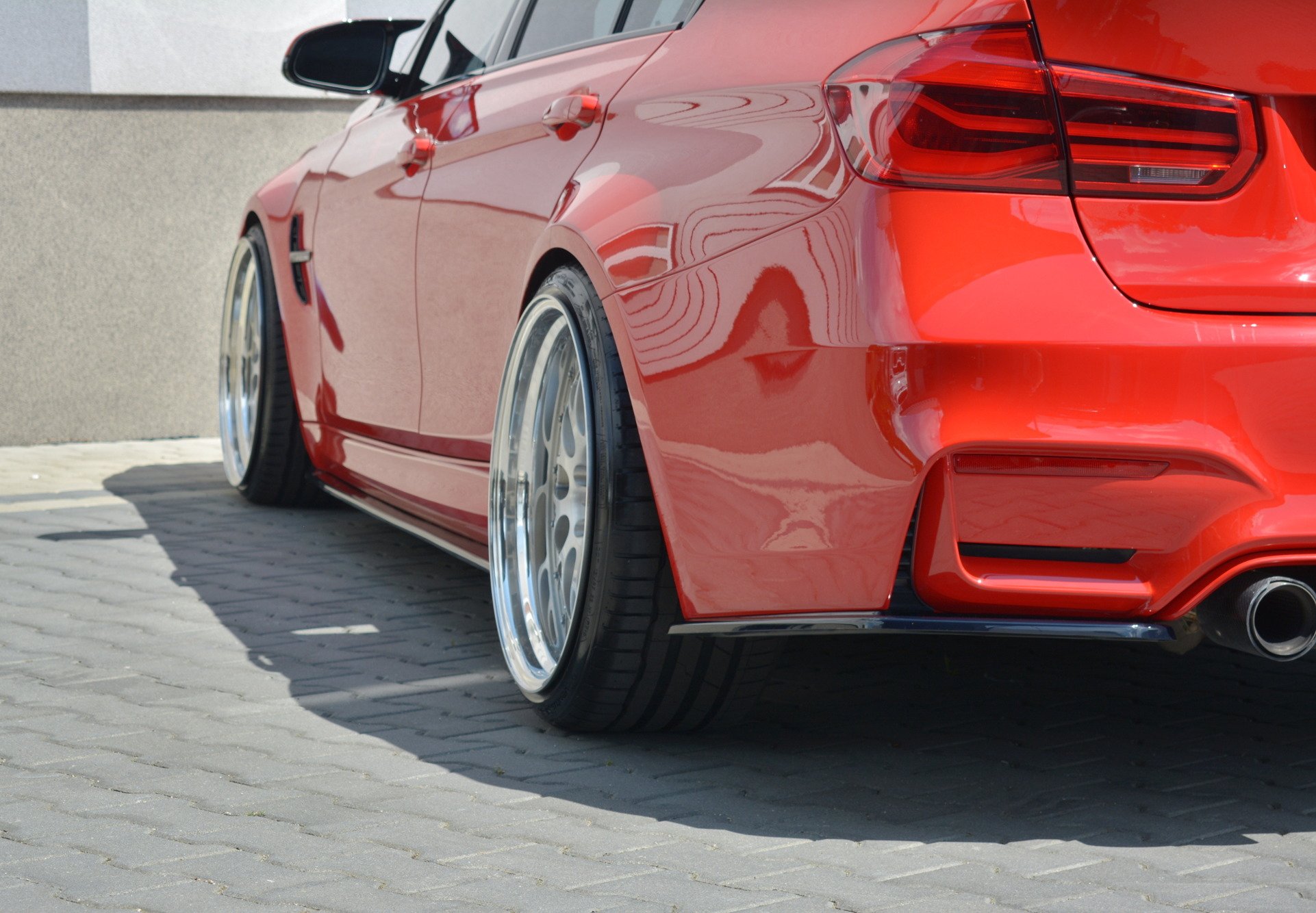 Maxton Heck Ansatz Flaps Diffusor für BMW M3 F80 schwarz Hochglanz