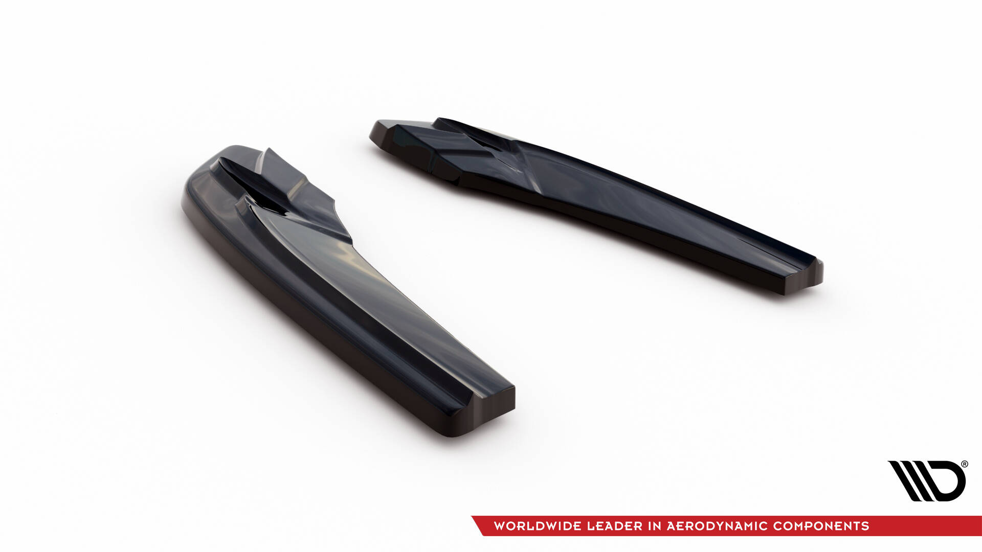 Maxton Heck Ansatz Flaps Diffusor für Audi A5 S-Line F5 Sportback  schwarz Hochglanz