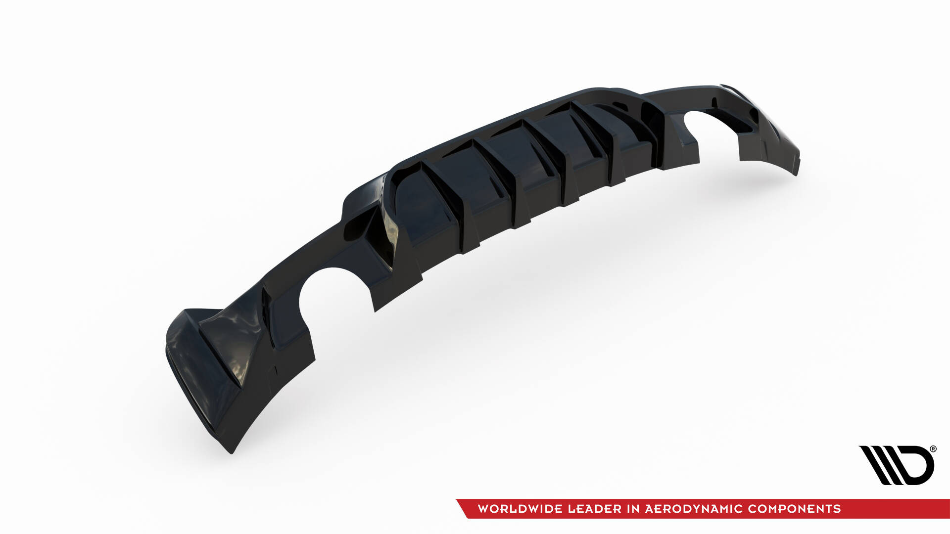 Maxton Diffusor Heck Ansatz für BMW 4er Coupe / Gran Coupe / Cabrio M-Paket F32 / F36 / F33 (Einzelauspuff li. re.)