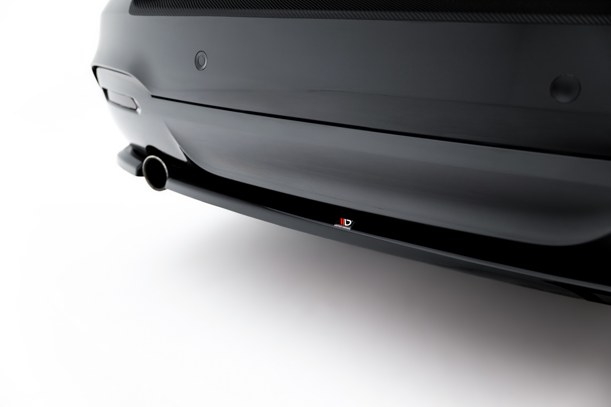 Maxton Heck Ansatz Flaps Diffusor V.2 für BMW 3er GT M-Paket F34 schwarz Hochglanz