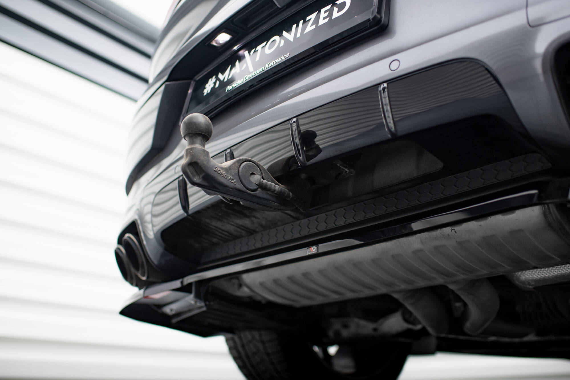 Maxton Heckansatz Porsche Cayenne SUV / Coupe Mk3 Facelift schwarz Hochglanz