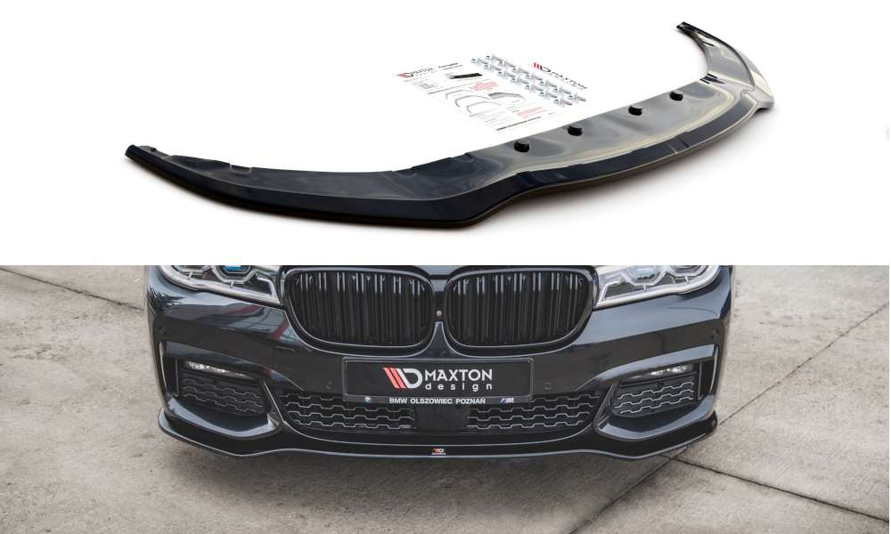 Maxton Front Ansatz V.1 für BMW 7 M-Paket G11 /G12 schwarz Hochglanz