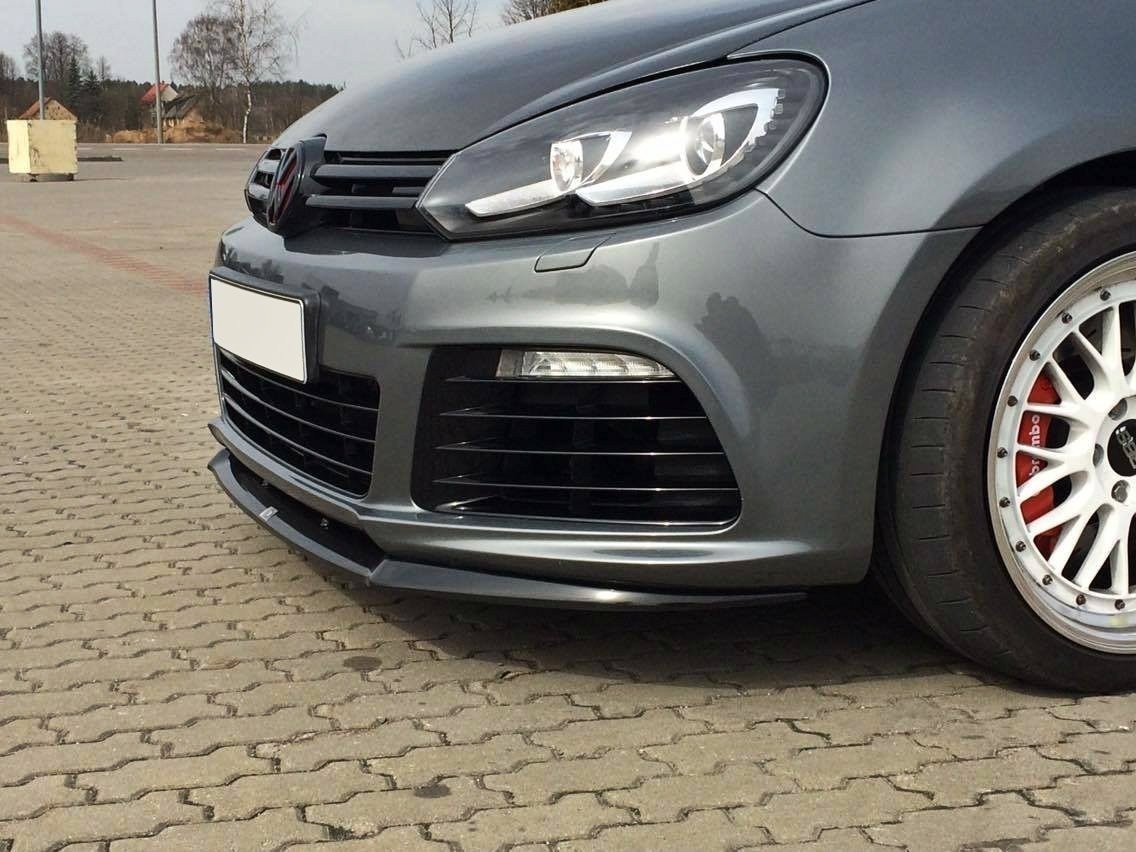 Maxton Front Ansatz für VW GOLF 6 schwarz Hochglanz