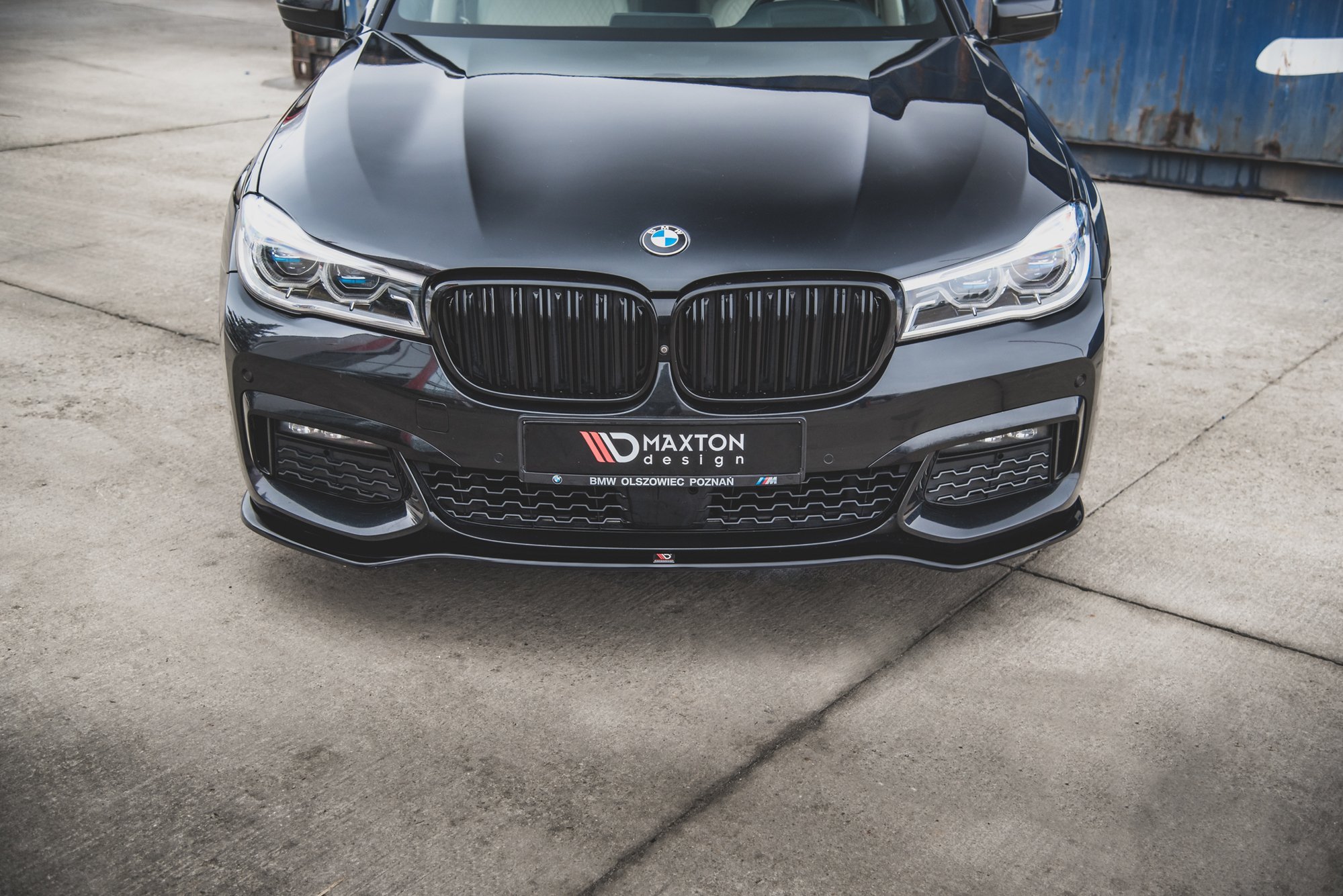 Maxton Front Ansatz V.1 für BMW 7 M-Paket G11 /G12 schwarz Hochglanz