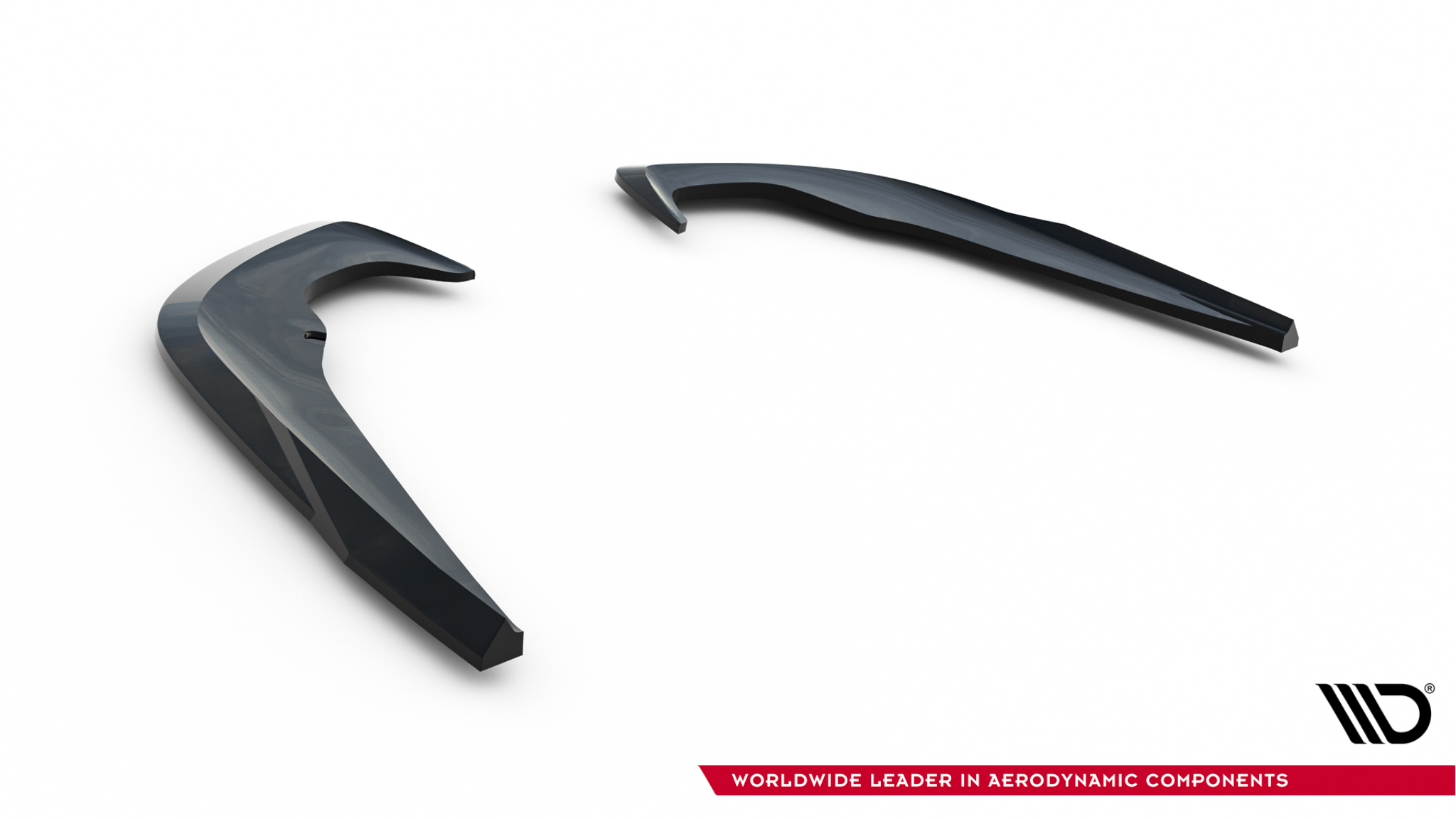 Maxton Heck Ansatz Flaps Diffusor für Skoda Octavia Liftback / Combi Mk4 Facelift schwarz Hochglanz