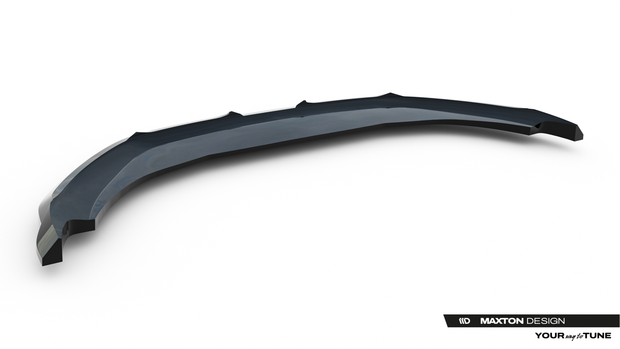 Maxton Front Ansatz für Porsche Macan EV Mk1 schwarz Hochglanz