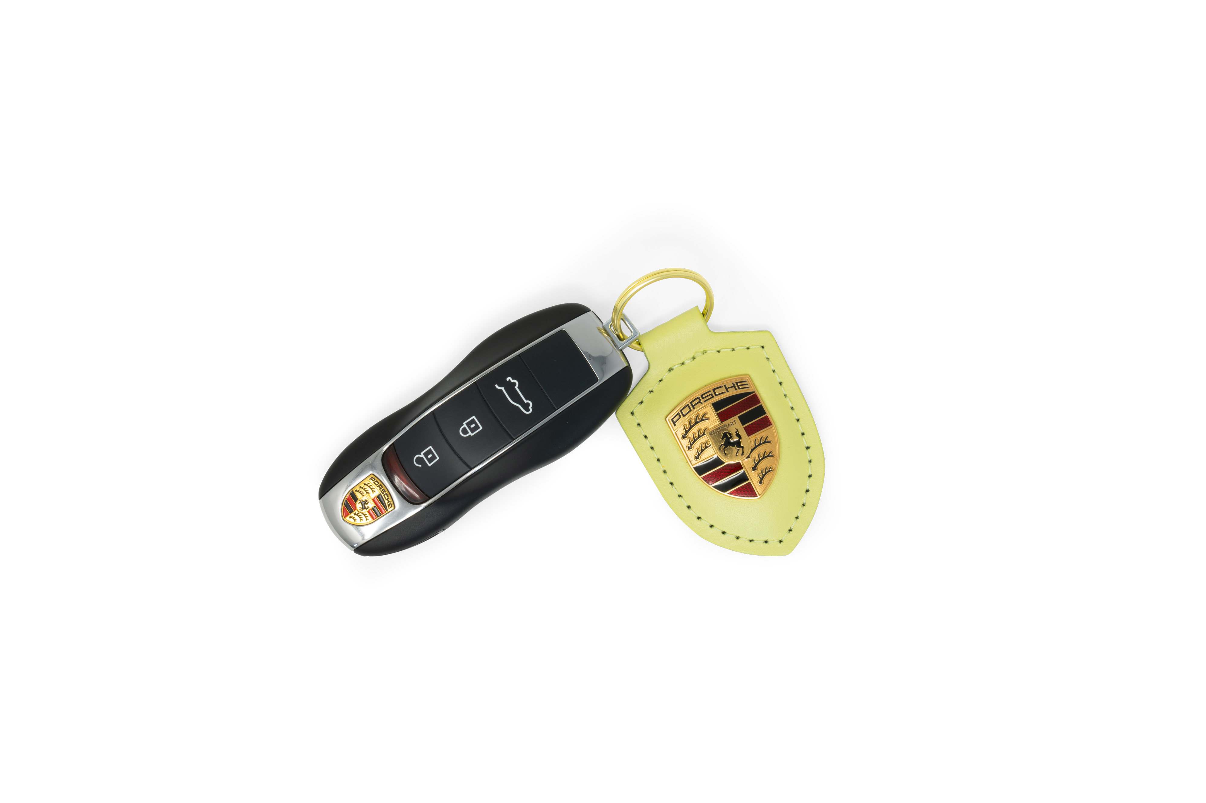 Schlüsselanhänger Wappen Cartagenagelb Metallic